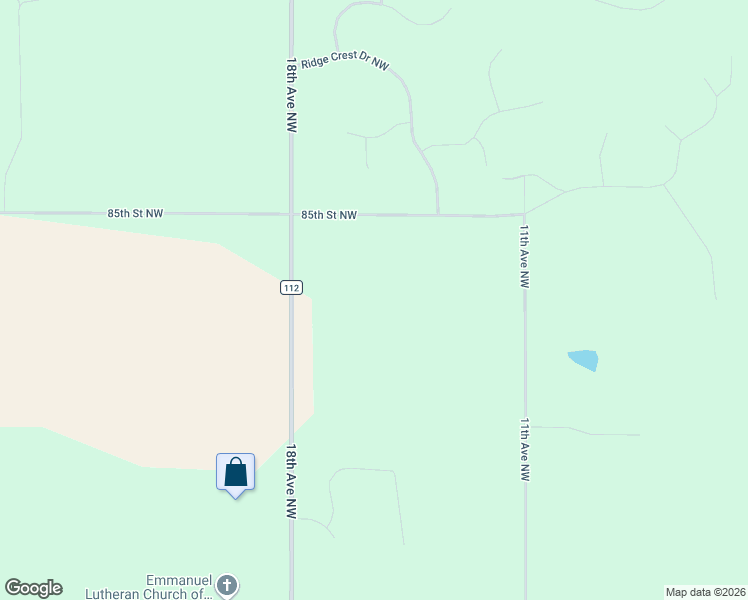 map of restaurants, bars, coffee shops, grocery stores, and more near 1448 85th Street Northwest in Rochester