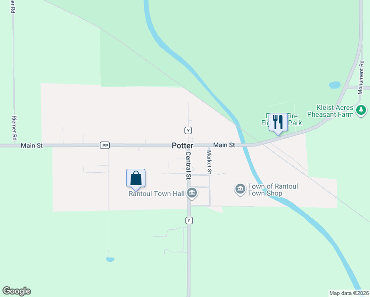 map of restaurants, bars, coffee shops, grocery stores, and more near in Potter