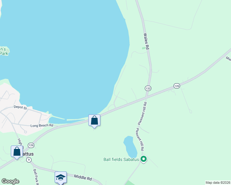 map of restaurants, bars, coffee shops, grocery stores, and more near 24 Niles Road in Sabattus