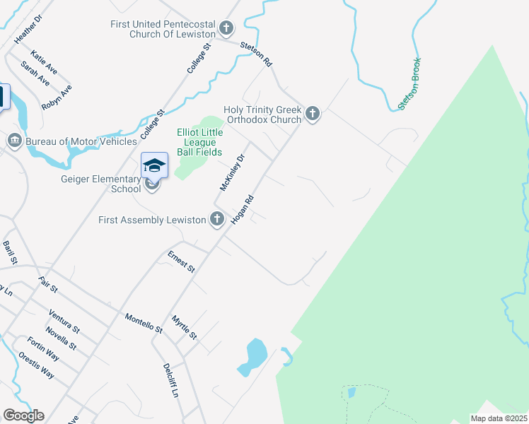 map of restaurants, bars, coffee shops, grocery stores, and more near 10 Seville Place in Lewiston