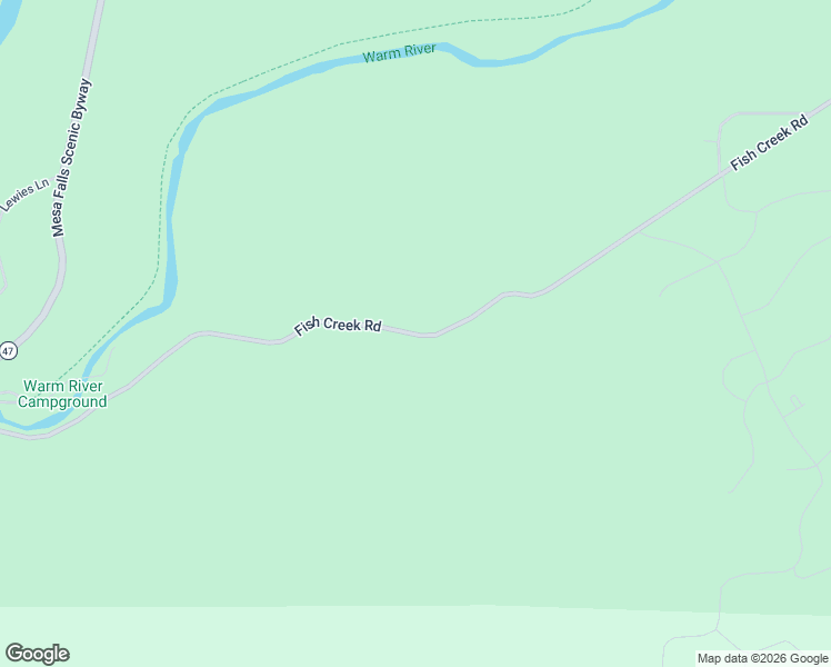 map of restaurants, bars, coffee shops, grocery stores, and more near Fish Creek Road in Ashton