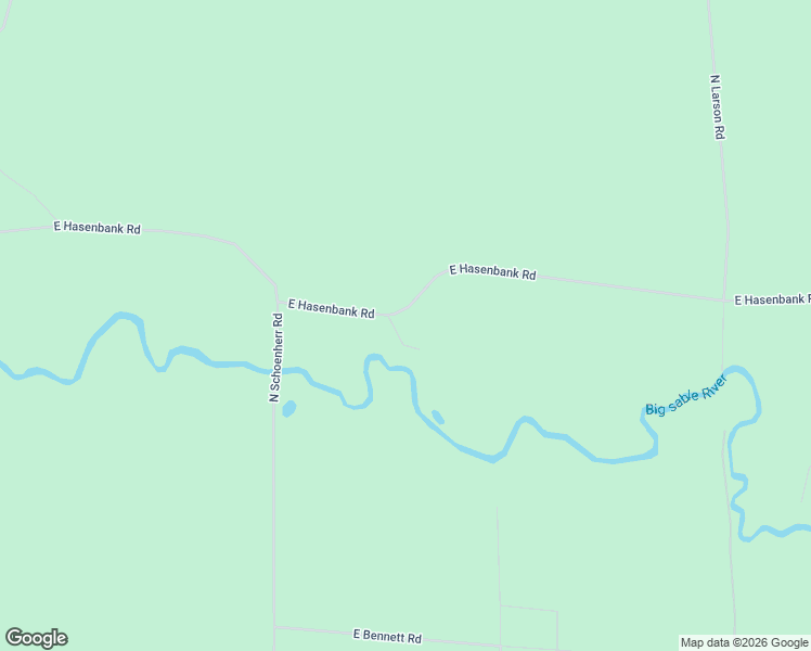 map of restaurants, bars, coffee shops, grocery stores, and more near 4921-5343 East Hasenbank Road in Free Soil