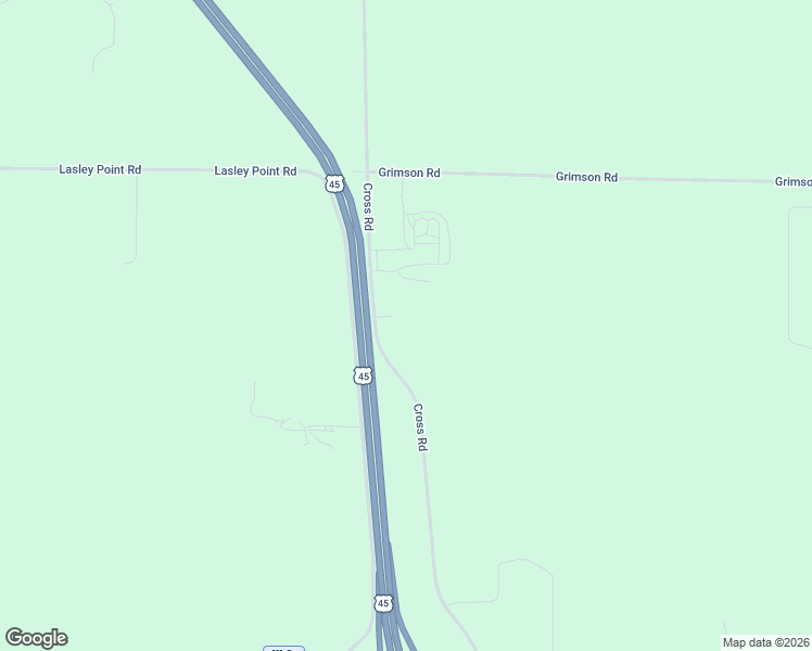 map of restaurants, bars, coffee shops, grocery stores, and more near 6408 Cross Road in Winneconne