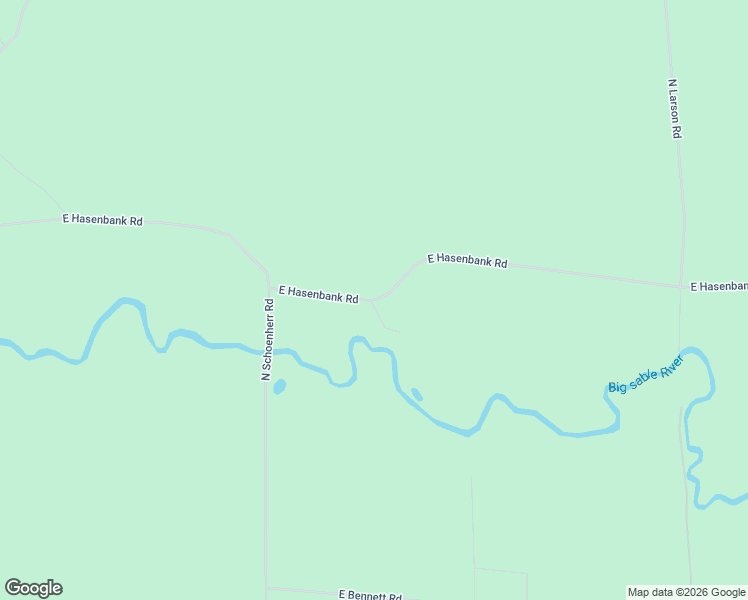 map of restaurants, bars, coffee shops, grocery stores, and more near 4921 East Hasenbank Road in Free Soil