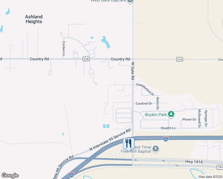 map of restaurants, bars, coffee shops, grocery stores, and more near 3701-3799 D and R Avenue in Box Elder