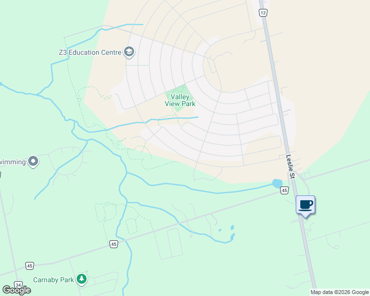 map of restaurants, bars, coffee shops, grocery stores, and more near 123 Ben Sinclair Avenue in East Gwillimbury