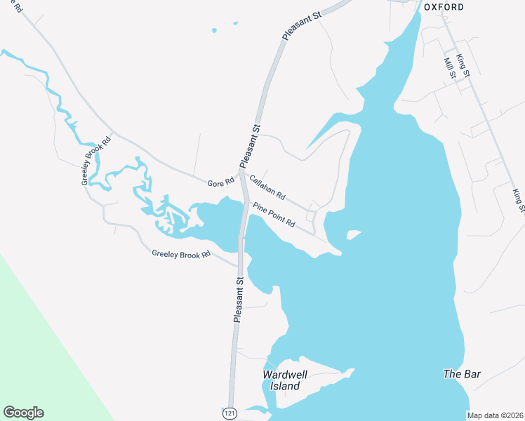 map of restaurants, bars, coffee shops, grocery stores, and more near 184 Pine Point Road in Oxford