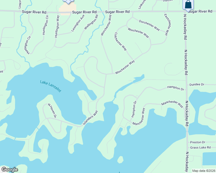 map of restaurants, bars, coffee shops, grocery stores, and more near 5236 Islanders Way in Gladwin