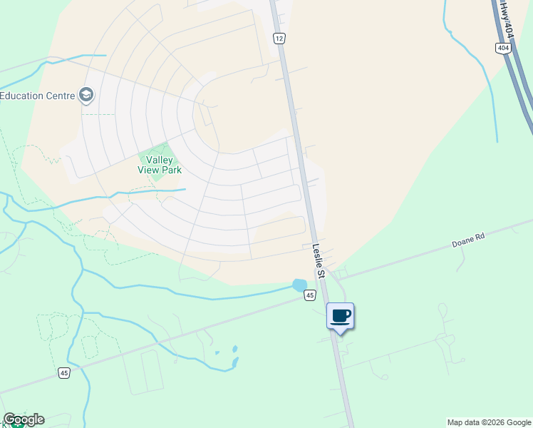 map of restaurants, bars, coffee shops, grocery stores, and more near 29 Mondial Crescent in East Gwillimbury
