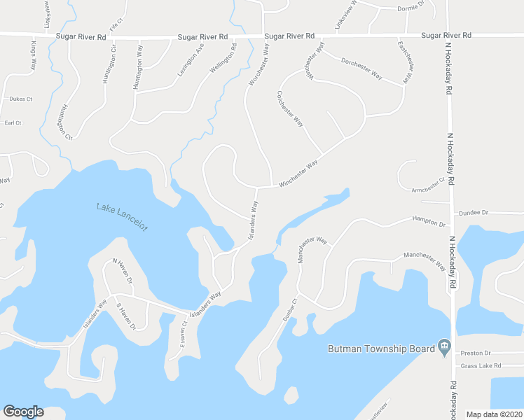 map of restaurants, bars, coffee shops, grocery stores, and more near 5236 Islanders Way in Gladwin