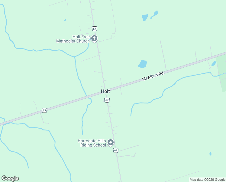 map of restaurants, bars, coffee shops, grocery stores, and more near 4533 York Regional Road 13 in Mount Albert