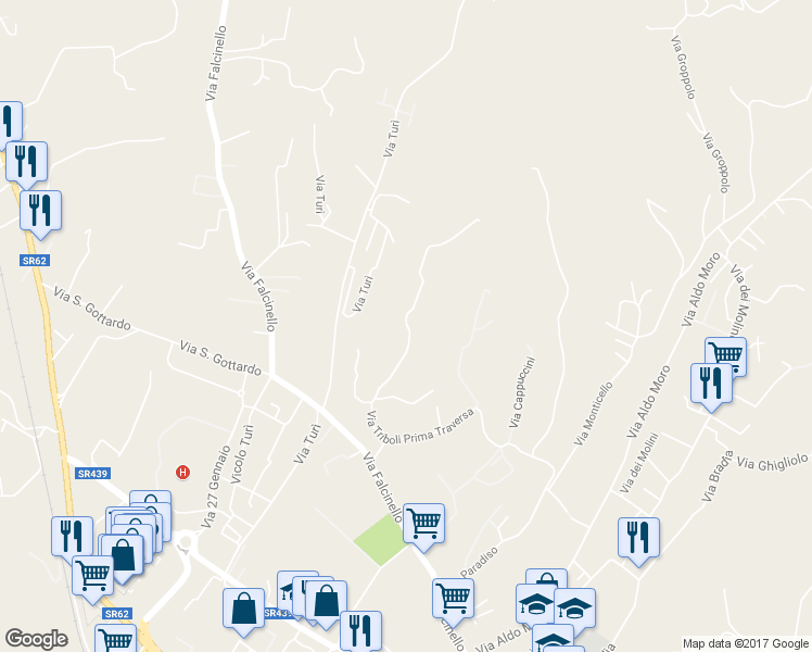 map of restaurants, bars, coffee shops, grocery stores, and more near in Province of La Spezia