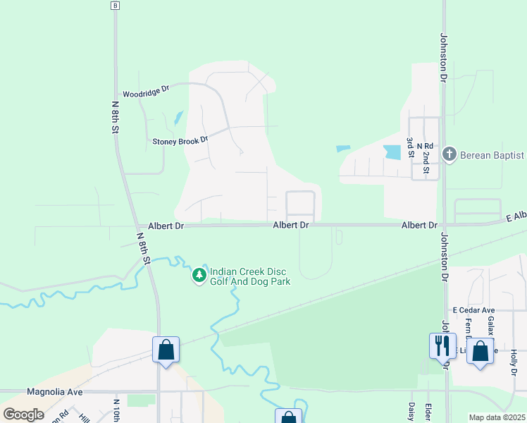 map of restaurants, bars, coffee shops, grocery stores, and more near 22 Albert Drive in Manitowoc