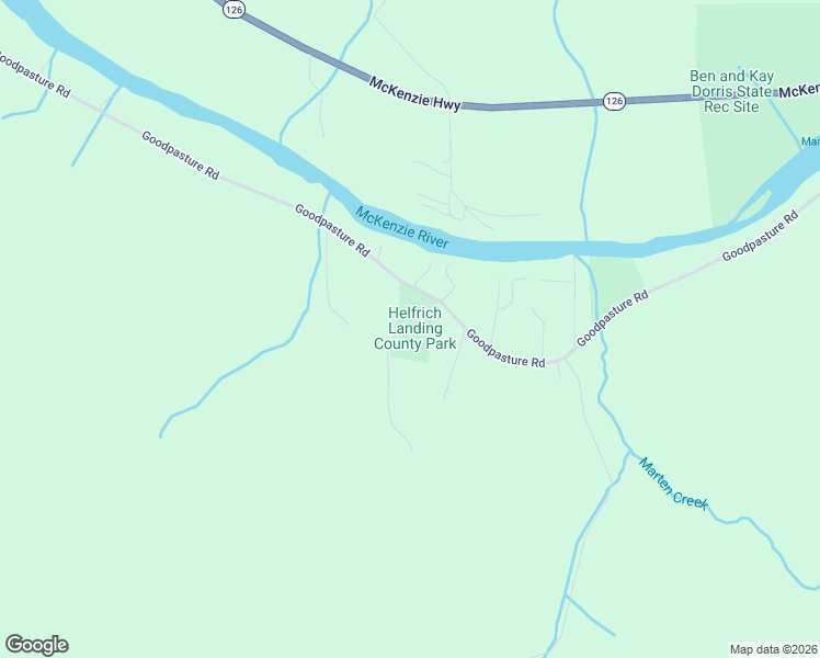 map of restaurants, bars, coffee shops, grocery stores, and more near 90162 Cascade View Drive in Vida