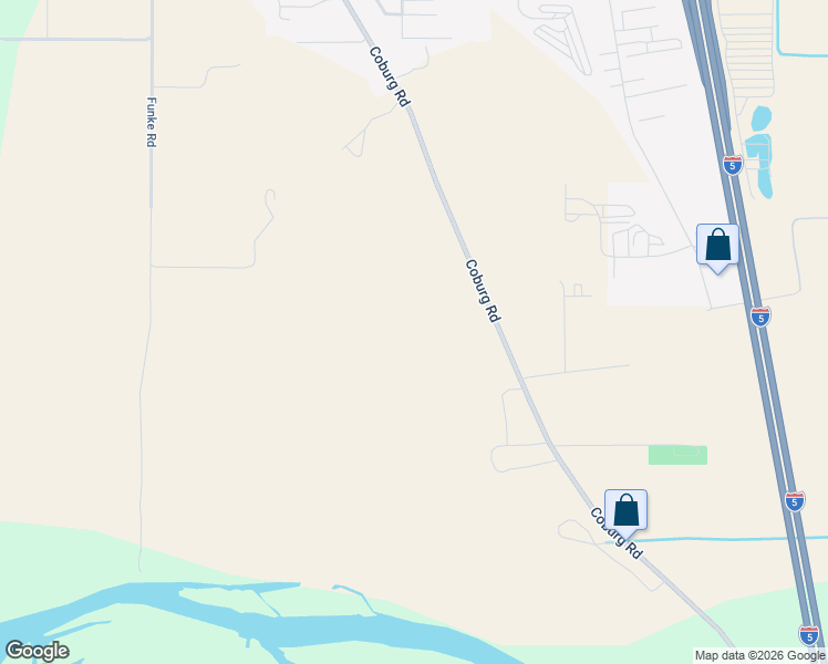 map of restaurants, bars, coffee shops, grocery stores, and more near 90636 Coburg Road in Eugene