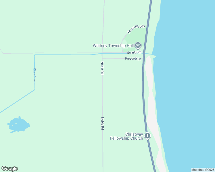 map of restaurants, bars, coffee shops, grocery stores, and more near 1364-1498 Noble Road in Tawas City