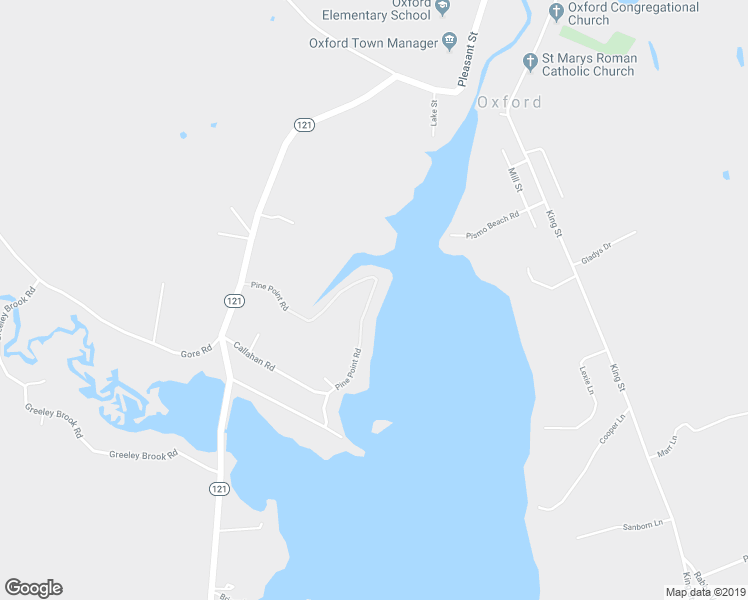map of restaurants, bars, coffee shops, grocery stores, and more near 78 Pine Point Road in Oxford