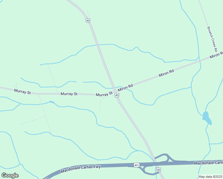 map of restaurants, bars, coffee shops, grocery stores, and more near 1402 County Road 40 in Quinte West