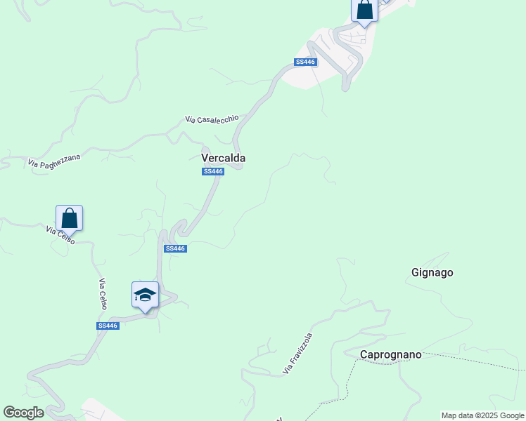 map of restaurants, bars, coffee shops, grocery stores, and more near 5 Via Boccognano in Provincia di Massa e Carrara