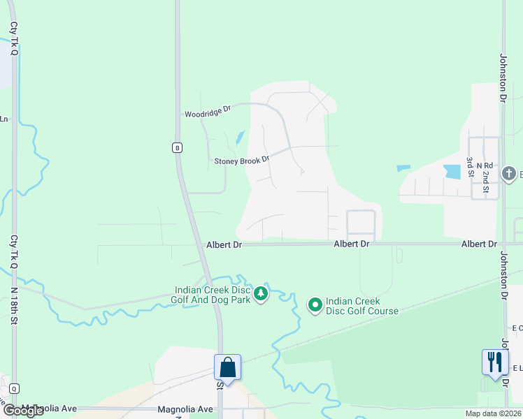 map of restaurants, bars, coffee shops, grocery stores, and more near 436 Maple Leaf Court in Manitowoc