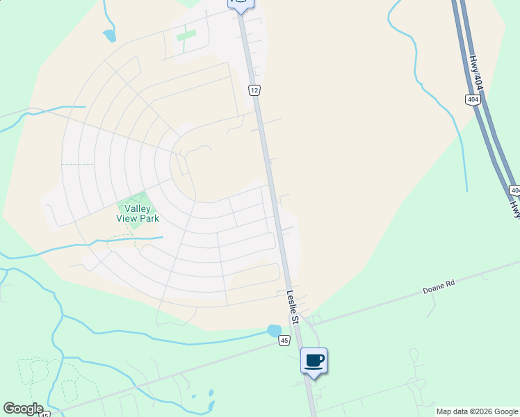 map of restaurants, bars, coffee shops, grocery stores, and more near 3 Frederick Pearson Street in East Gwillimbury
