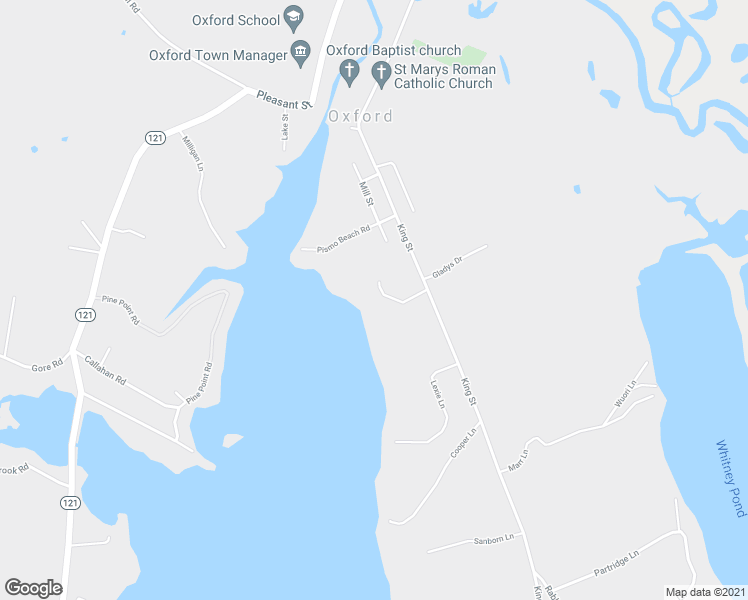map of restaurants, bars, coffee shops, grocery stores, and more near 54 Royal Shores Lane in Oxford