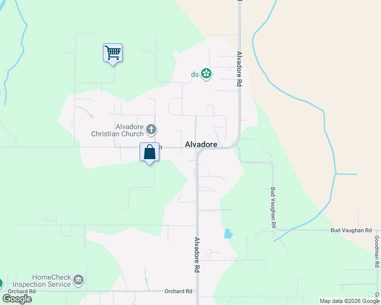 map of restaurants, bars, coffee shops, grocery stores, and more near in Alvadore