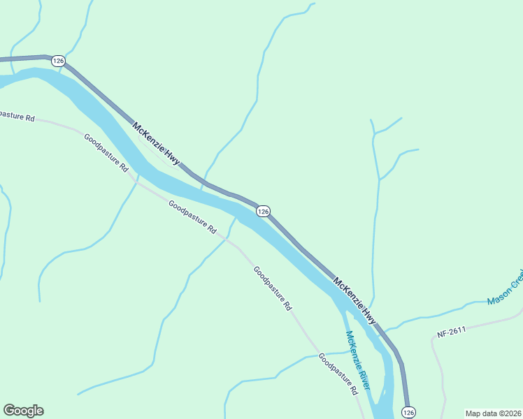 map of restaurants, bars, coffee shops, grocery stores, and more near McKenzie Highway in Vida