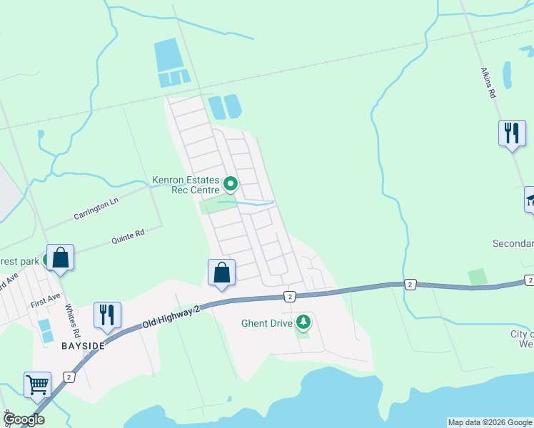 map of restaurants, bars, coffee shops, grocery stores, and more near 10 Linden Boulevard in Belleville