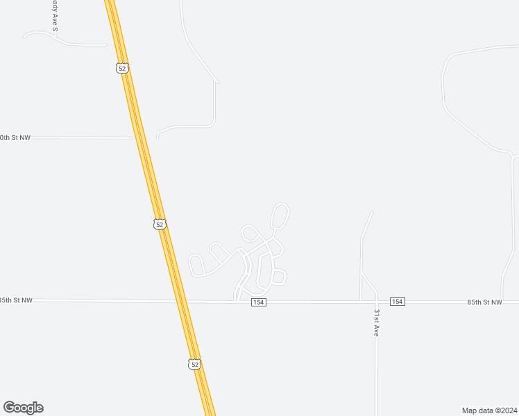 map of restaurants, bars, coffee shops, grocery stores, and more near 3611 85th Street Northwest in Oronoco