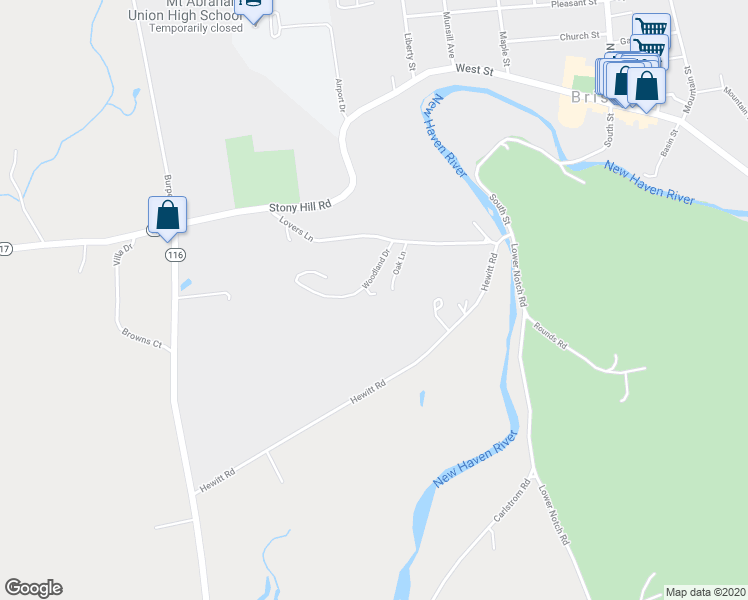 map of restaurants, bars, coffee shops, grocery stores, and more near 11 Woodland Drive in Bristol