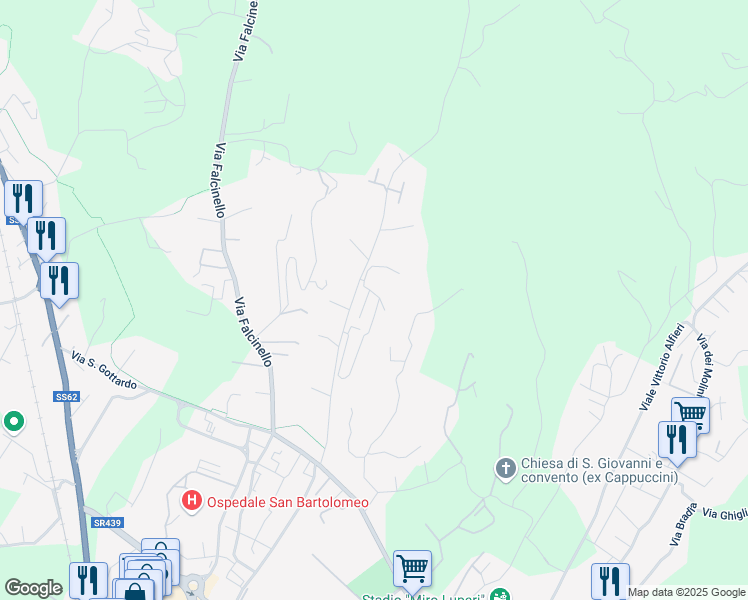 map of restaurants, bars, coffee shops, grocery stores, and more near 20 Via Turì in Sarzana