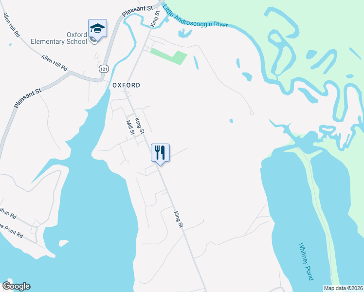 map of restaurants, bars, coffee shops, grocery stores, and more near 350 King Street in Oxford