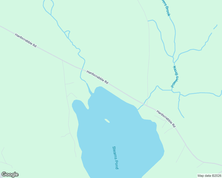 map of restaurants, bars, coffee shops, grocery stores, and more near Hardscrabble Road in Bridgton