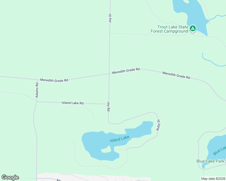 map of restaurants, bars, coffee shops, grocery stores, and more near 5320 Joy Road in Gladwin