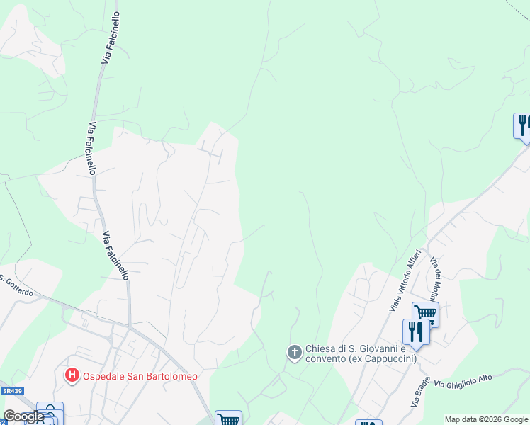 map of restaurants, bars, coffee shops, grocery stores, and more near 36 Via Triboli Traversa I in Provincia della Spezia