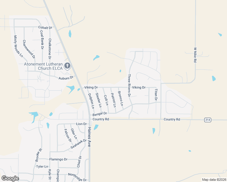 map of restaurants, bars, coffee shops, grocery stores, and more near 4510 Patriot Lane in Rapid City