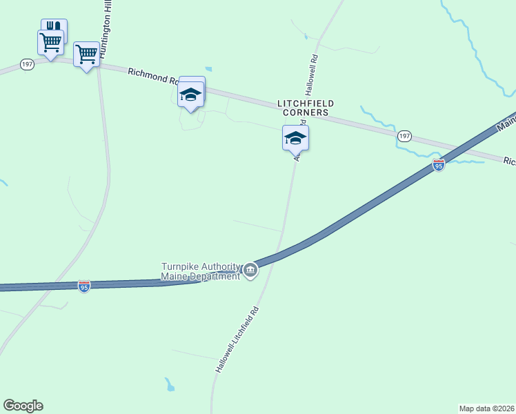 map of restaurants, bars, coffee shops, grocery stores, and more near 410 Academy Road in Litchfield