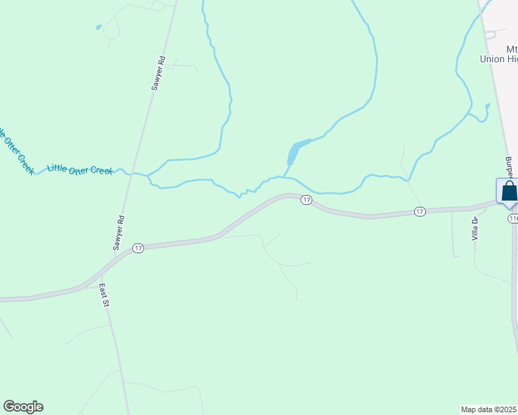 map of restaurants, bars, coffee shops, grocery stores, and more near Main Street in Addison County