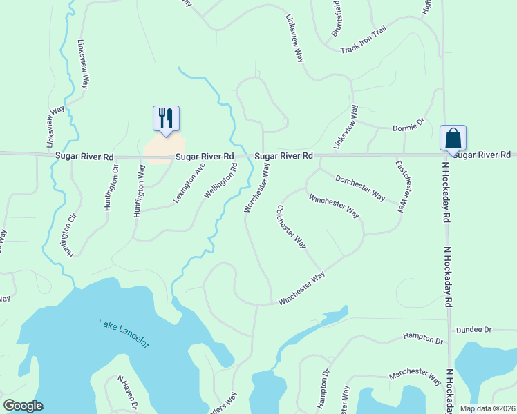 map of restaurants, bars, coffee shops, grocery stores, and more near 5200-5498 Colchester Way in Gladwin