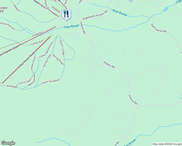 map of restaurants, bars, coffee shops, grocery stores, and more near 525 South Village Boulevard in Warren