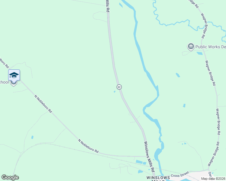 map of restaurants, bars, coffee shops, grocery stores, and more near 1410 Winslows Mills Road in Waldoboro