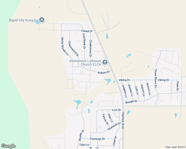 map of restaurants, bars, coffee shops, grocery stores, and more near 4616 Chalkstone Drive in Rapid City