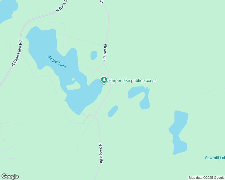 map of restaurants, bars, coffee shops, grocery stores, and more near 9686 N Granger Rd in Irons