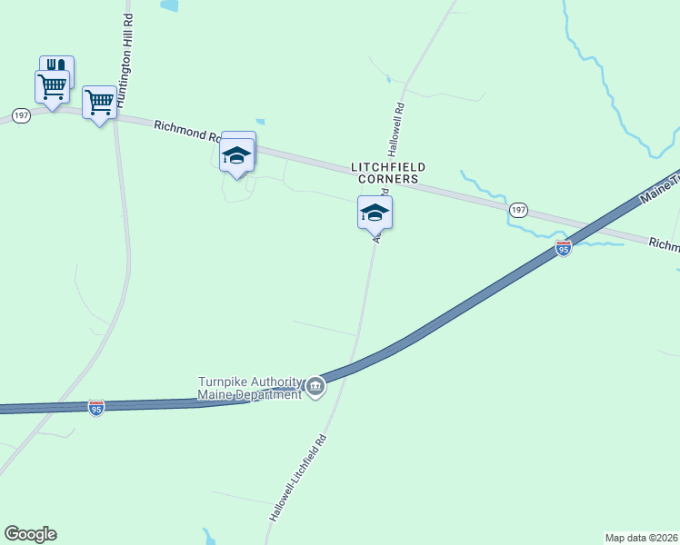 map of restaurants, bars, coffee shops, grocery stores, and more near 440 Academy Road in Litchfield