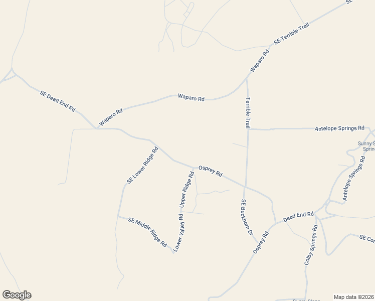 map of restaurants, bars, coffee shops, grocery stores, and more near 20307 Southeast Dead End Road in Prineville