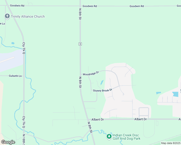 map of restaurants, bars, coffee shops, grocery stores, and more near 2501 Stoney Brook Court in Manitowoc