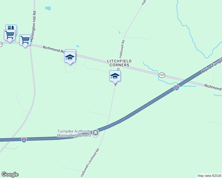 map of restaurants, bars, coffee shops, grocery stores, and more near 440 Academy Road in Litchfield