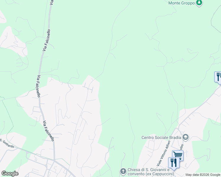 map of restaurants, bars, coffee shops, grocery stores, and more near 90 Via Turì in Provincia della Spezia