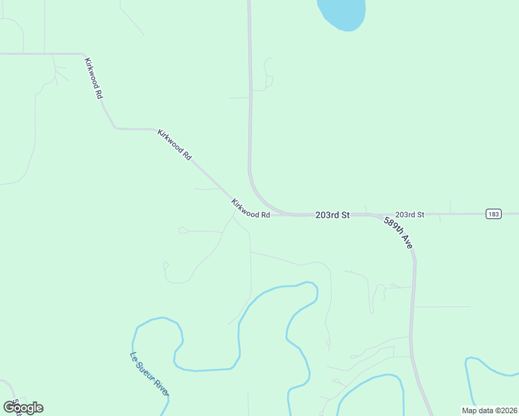 map of restaurants, bars, coffee shops, grocery stores, and more near 58552 Kirkwood Road in Mankato